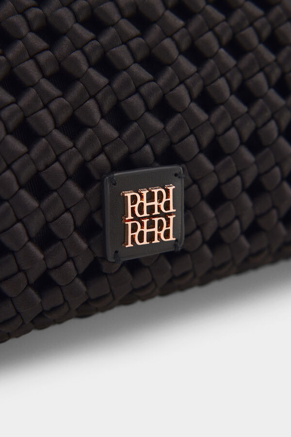Pedro del Hierro Bolsa de hombro trenzada Negro