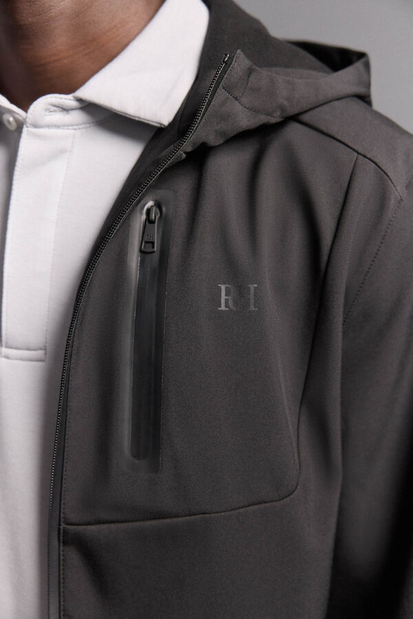 Pedro del Hierro Chamarra lisa de golf Negro