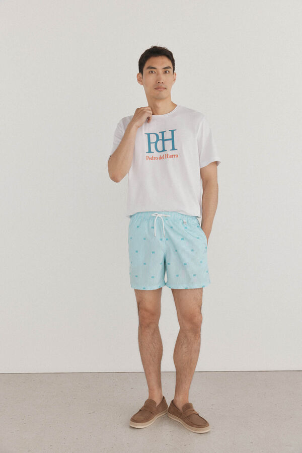 Pedro del Hierro Camiseta logo Blanco