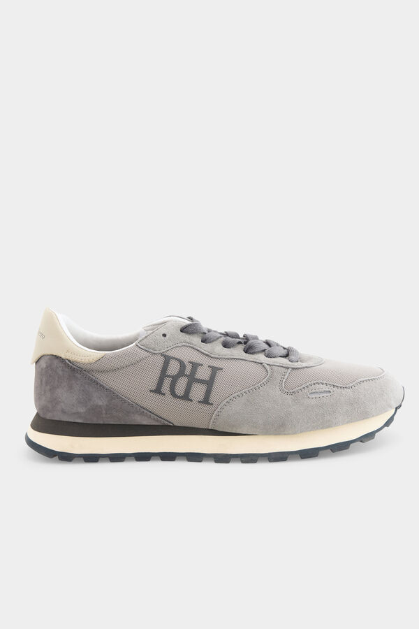 Pedro del Hierro Zapatilla piel y textil Gris