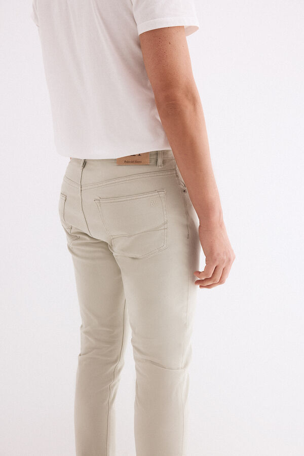 Pedro del Hierro Pantal&oacute;n 5 bolsillos slim Gris