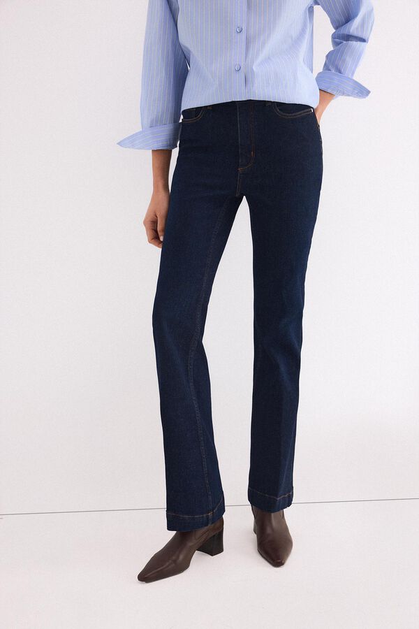 Pedro del Hierro Jeans push up flare Azul