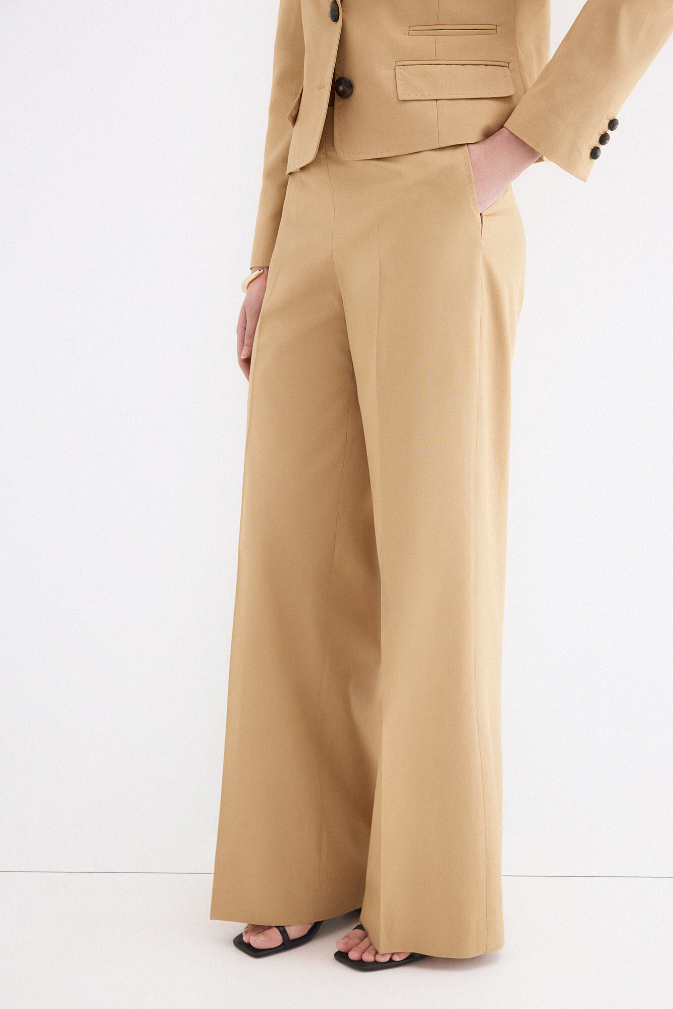 Pedro del Hierro Pantal&oacute;n de traje color camel