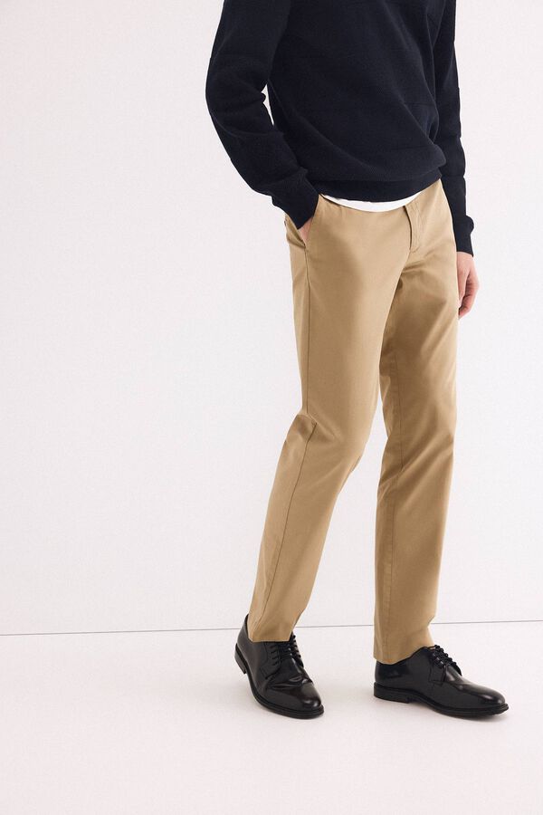 Pedro del Hierro Pantal&oacute;n chino regular fit Beige