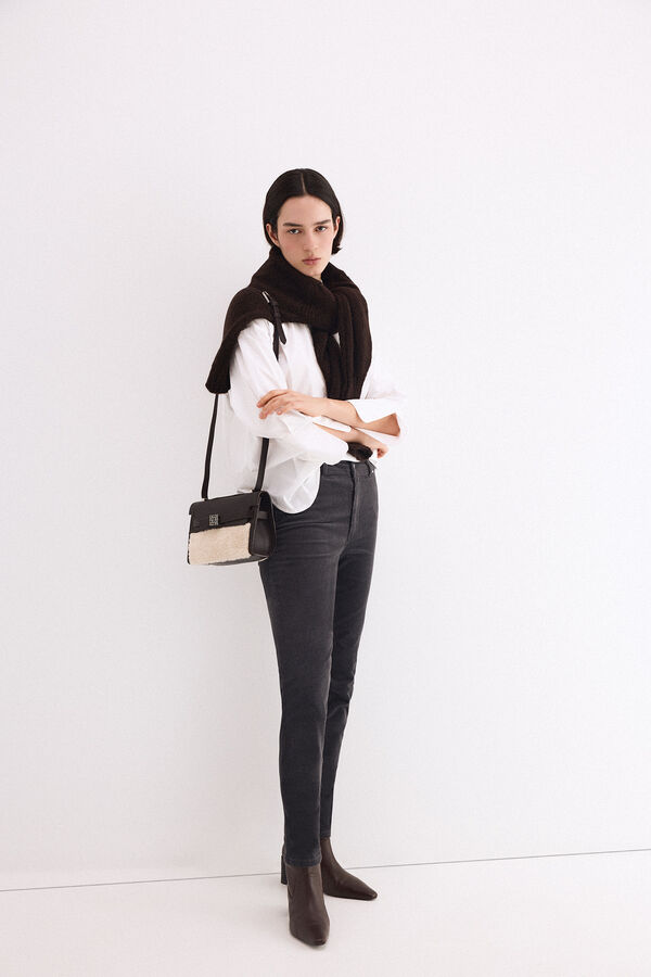 Pedro del Hierro Pantalones push up de pana Gris