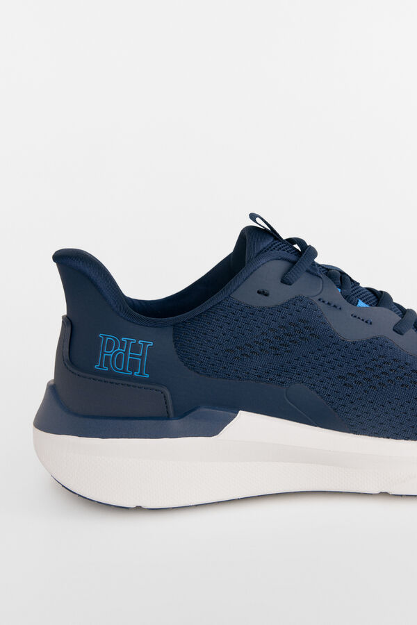 Pedro del Hierro Zapatilla textil cordones Azul