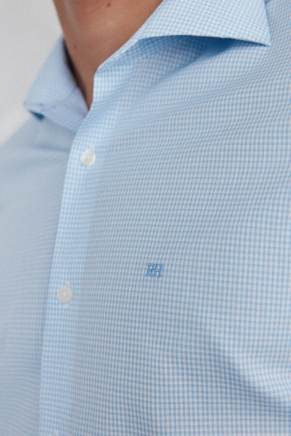 Pedro del Hierro Camisa de vestir a cuadros non iron + antimanchas Azul