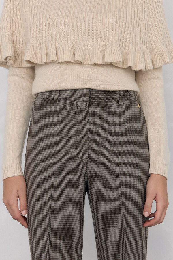 Pedro del Hierro Pantal&oacute;n flare Marr&oacute;n