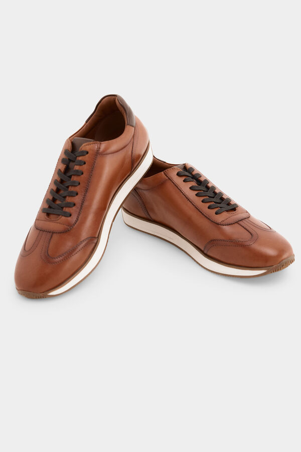 Pedro del Hierro Zapatilla icono piso goma Marr&oacute;n