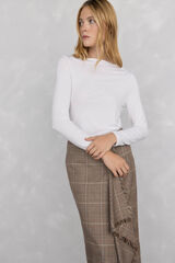 Pedro del Hierro Playera fluida con pu&ntilde;os Blanco