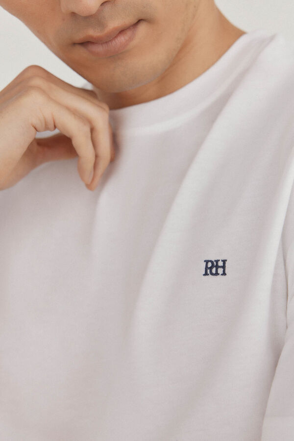 Pedro del Hierro Camiseta b&aacute;sica Blanco