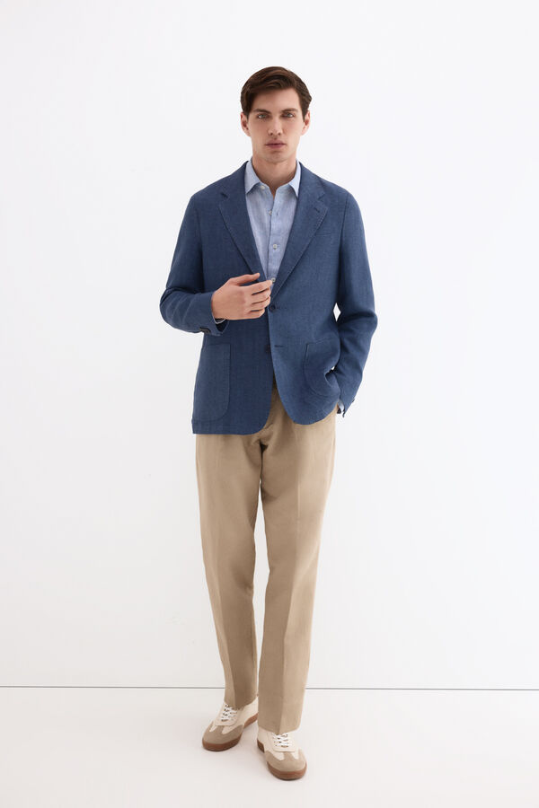 Pedro del Hierro Americana espiga lino Azul