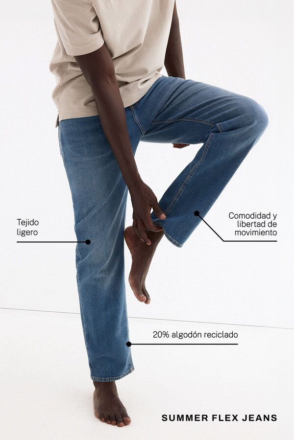 Pedro del Hierro Pantal&oacute;n vaquero premium flex ligero regular fit Azul