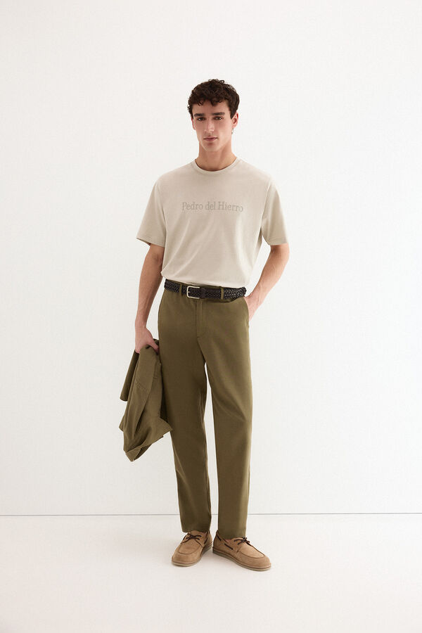 Pedro del Hierro Camiseta logo Gris