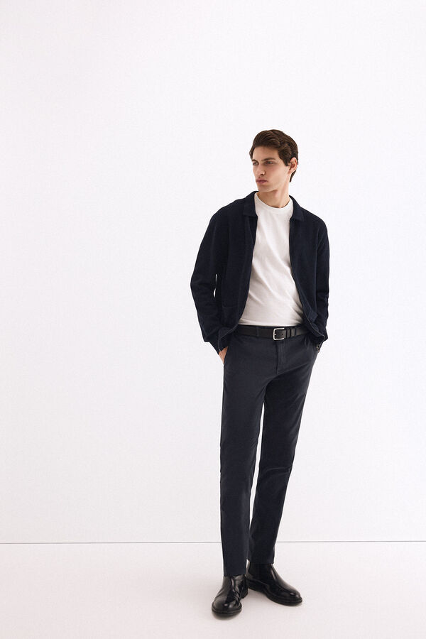 Pedro del Hierro Pantal&oacute;n chino slim fit Azul