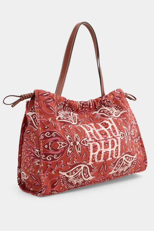 Pedro del Hierro Bolsa de hombro estampada Beige