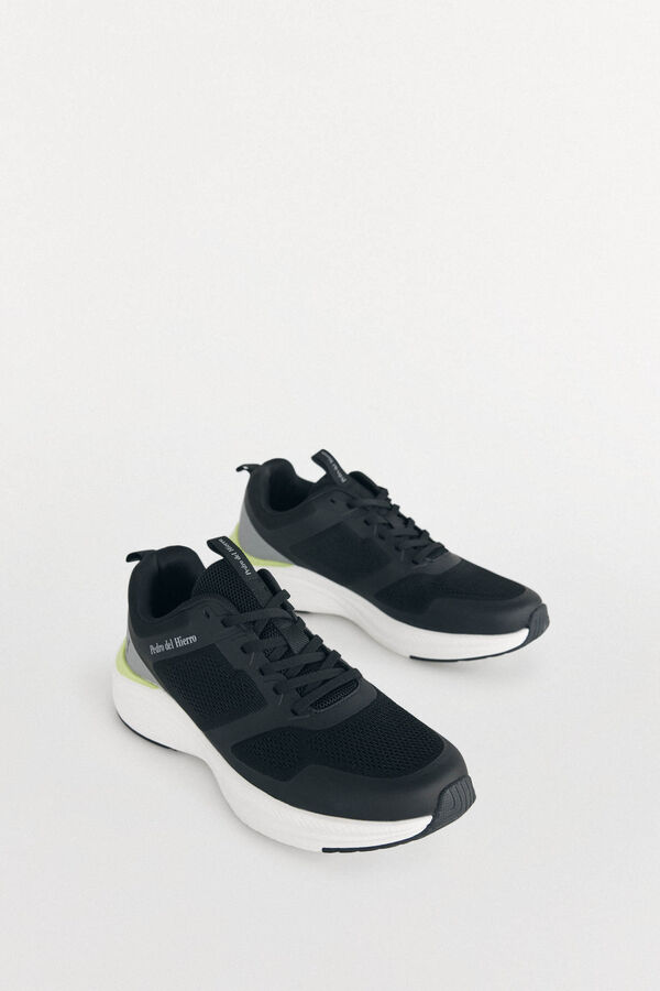 Pedro del Hierro Tenis textil con cordones Negro