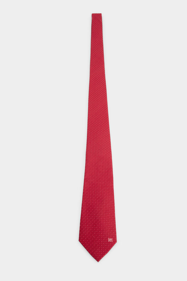 Pedro del Hierro Corbata seda natural Rojo