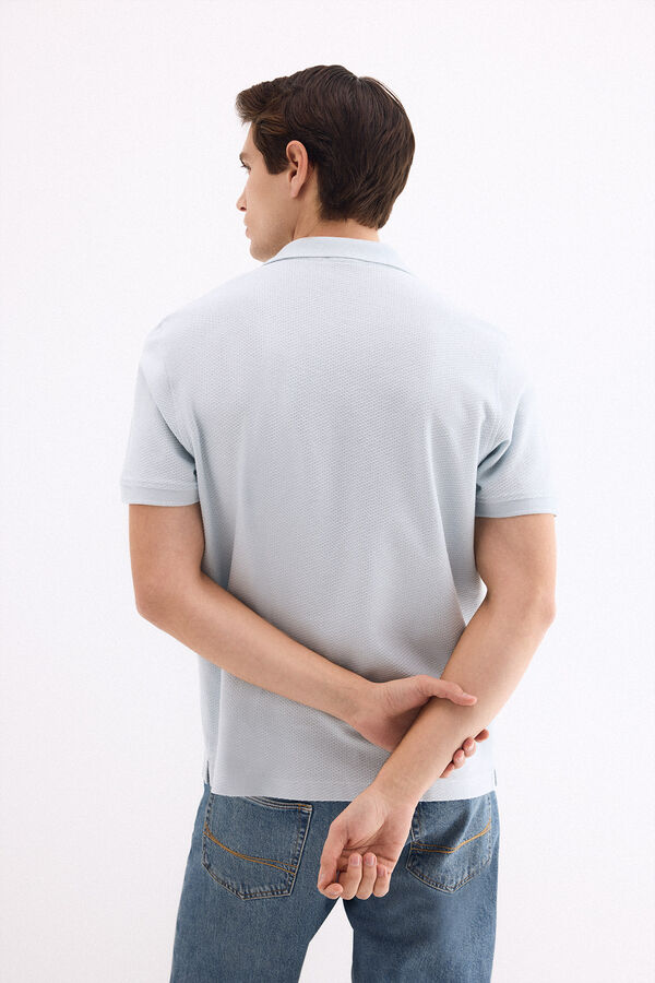 Pedro del Hierro Polo textura Azul