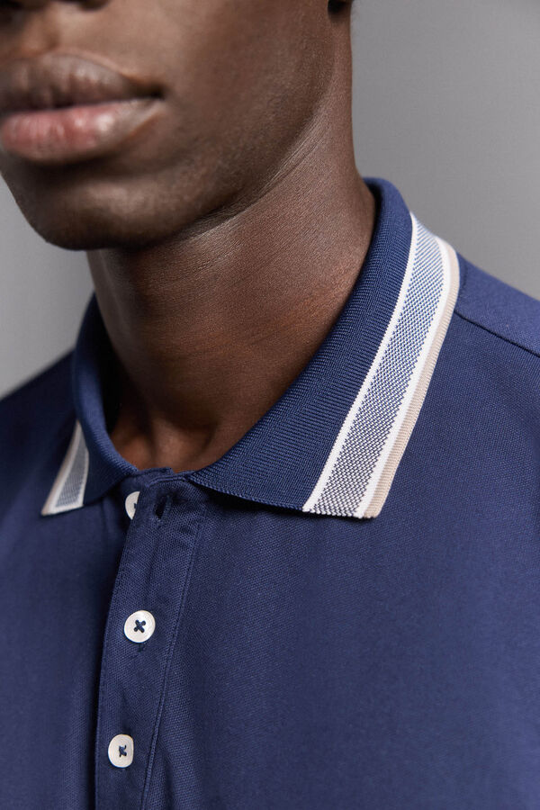 Pedro del Hierro Polo liso de golf Azul