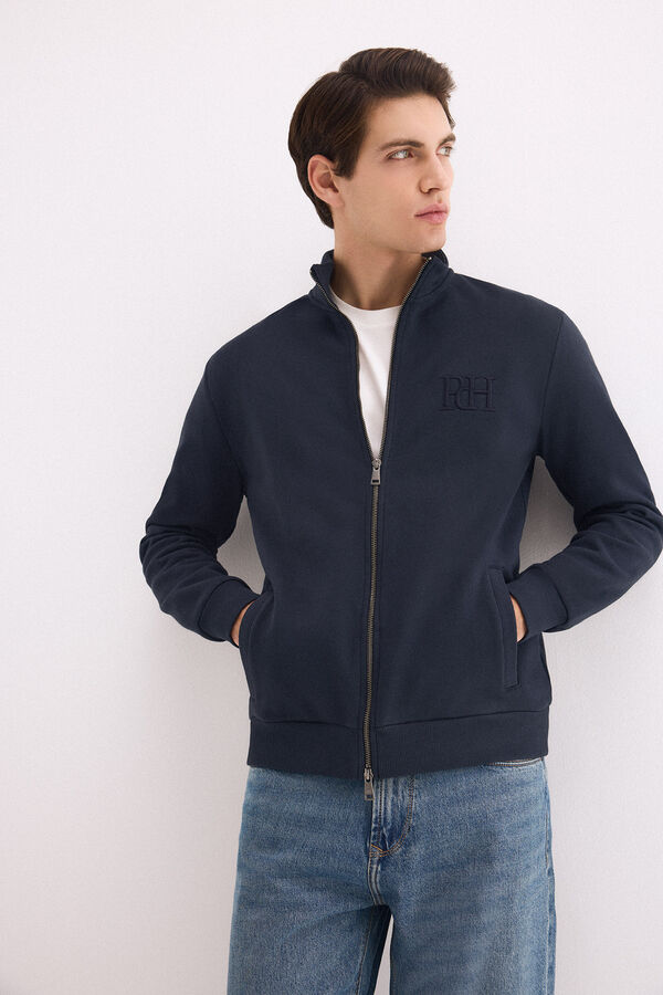 Pedro del Hierro C&aacute;rdigan logo Azul