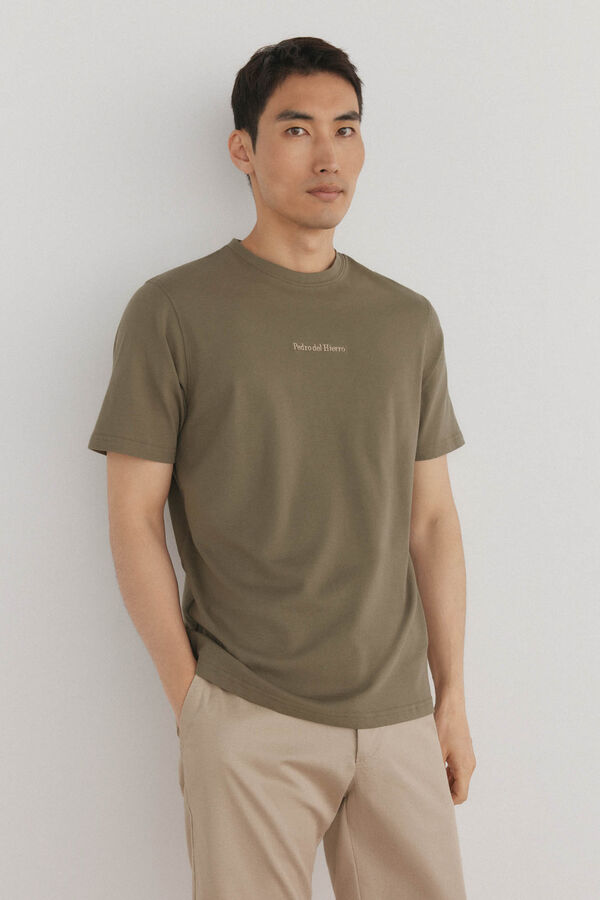 Pedro del Hierro Camiseta logo posicional Verde
