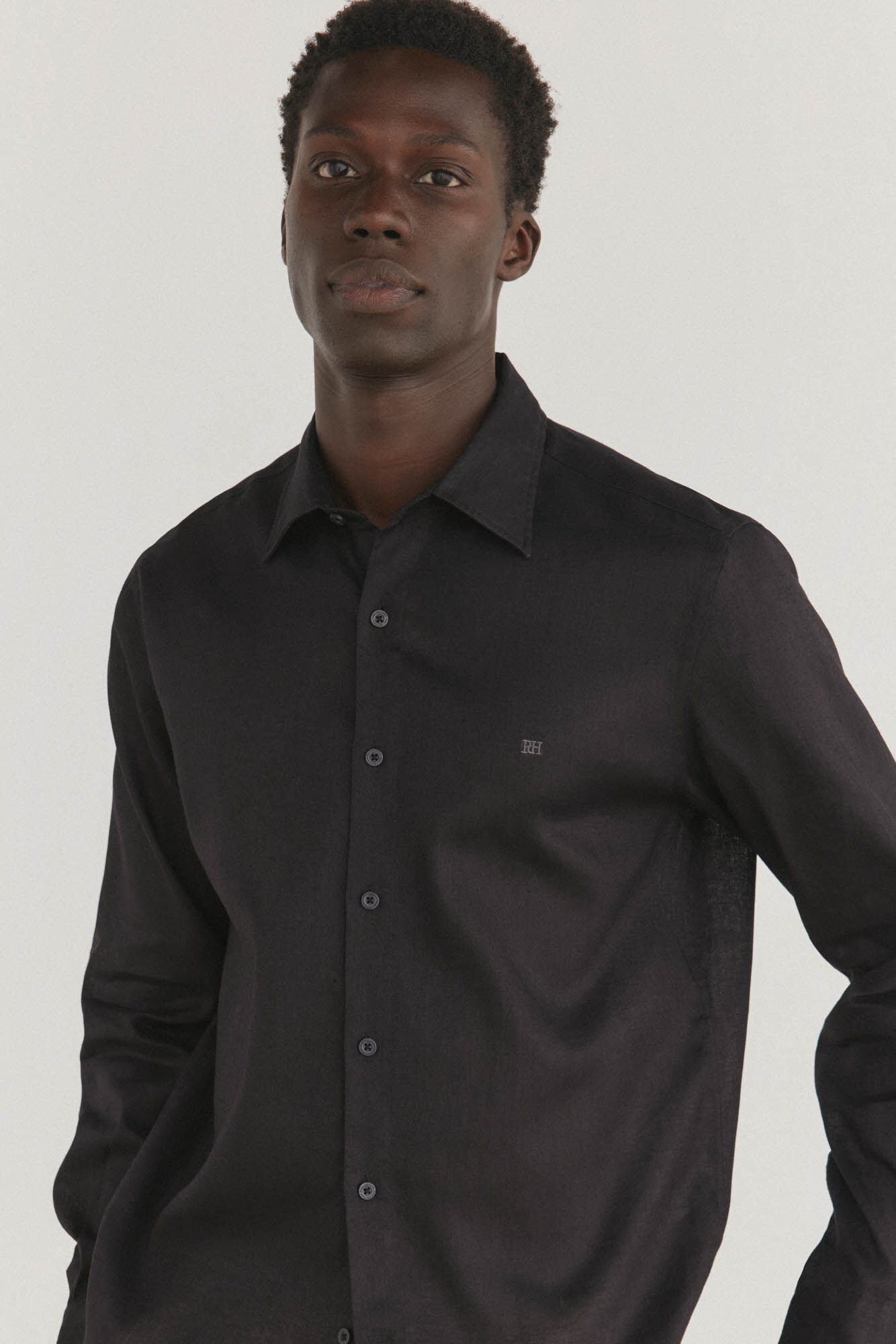 Pedro del Hierro Camisa lisa de lino