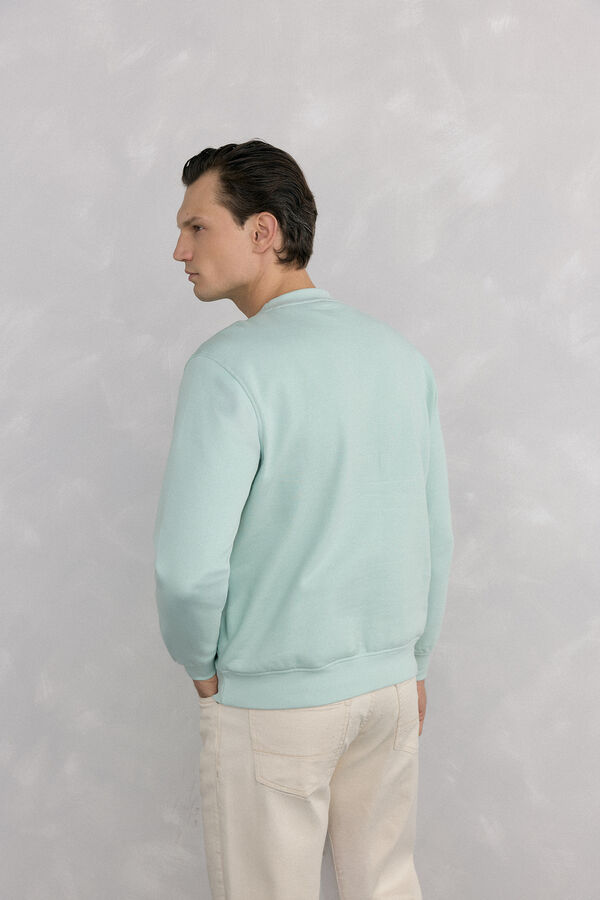 Pedro del Hierro Sudadera cuello caja Verde