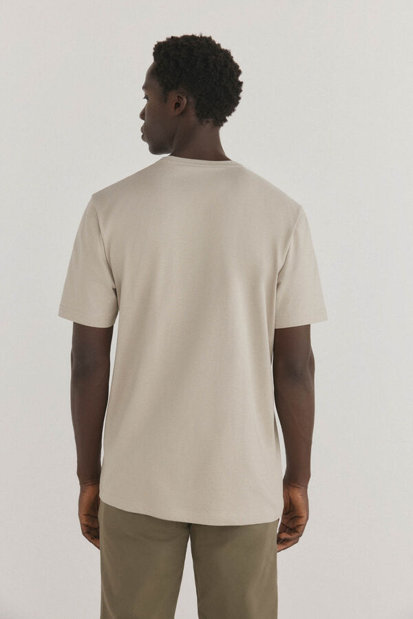 Pedro del Hierro Camiseta logo Beige