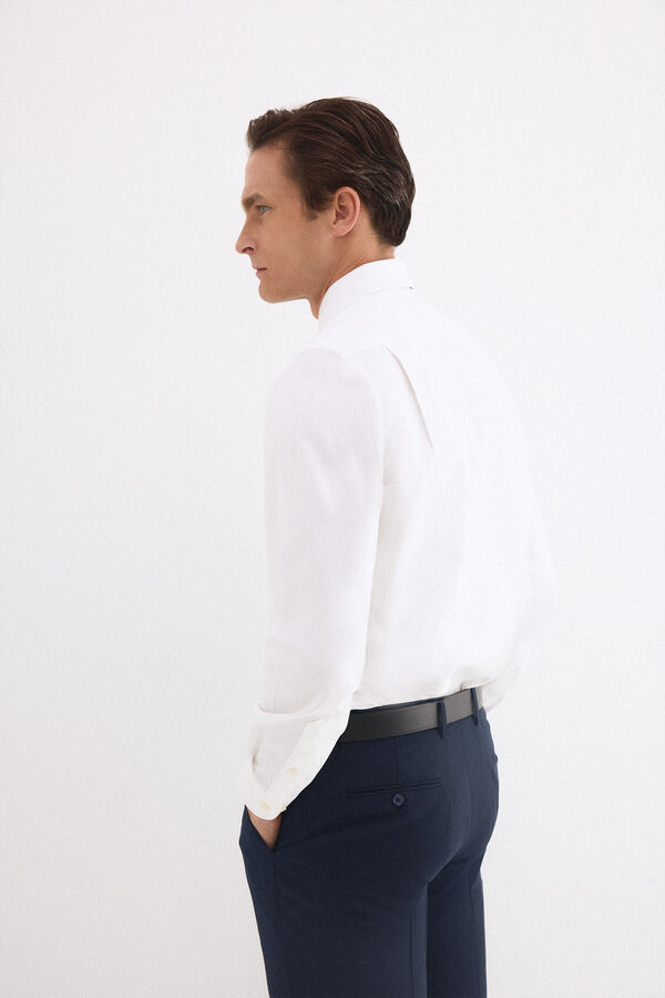 Pedro del Hierro Camisa vestir lisa non iron + antimanchas Blanco
