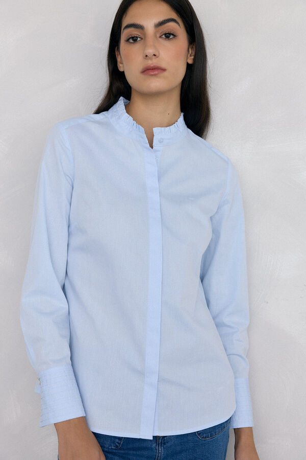 Pedro del Hierro Camisa estructurada Azul