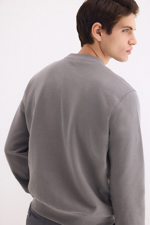 Pedro del Hierro Sudadera cuello caja Gris