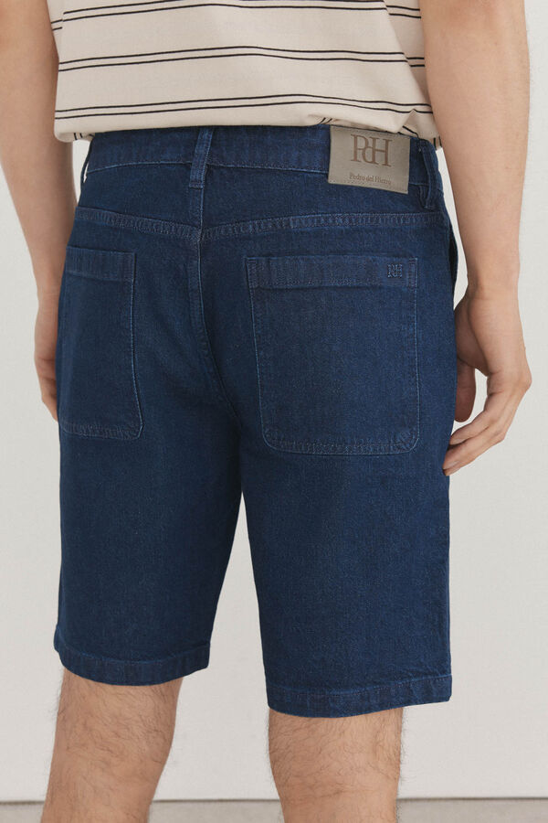 Pedro del Hierro Bermudas denim regular fit Azul