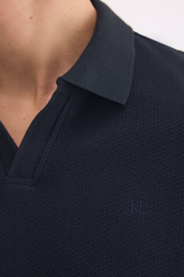 Pedro del Hierro Polo textura Azul
