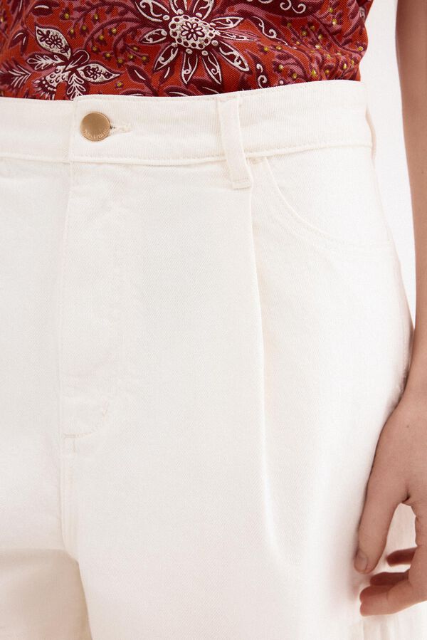 Pedro del Hierro Short de mezclilla Beige