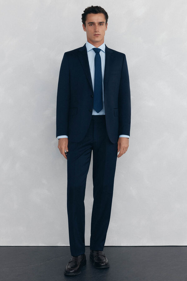 Pedro del Hierro Camisa de vestir a cuadros non iron + antimanchas Azul