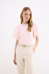 Pedro del Hierro Camiseta manga abullonada Rosa