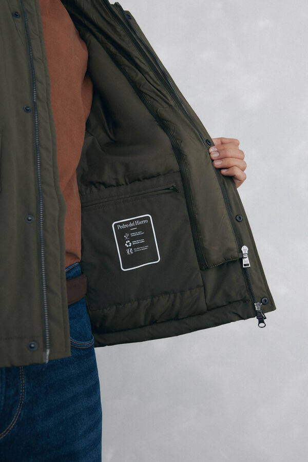 Pedro del Hierro Cazadora con cuello pana Verde