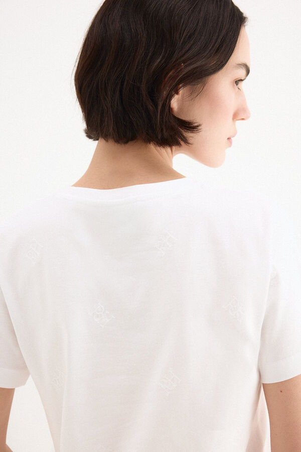 Pedro del Hierro Playera multilogo pdh Blanco