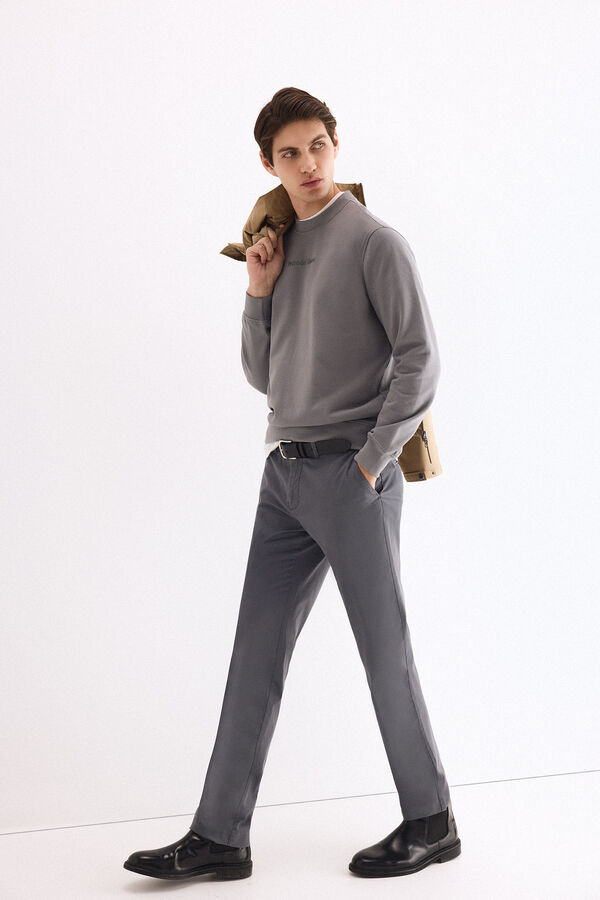 Pedro del Hierro Pantal&oacute;n chino regular fit Gris