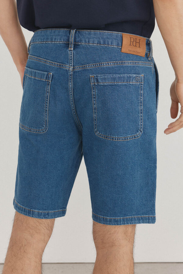 Pedro del Hierro Bermudas denim regular fit Azul