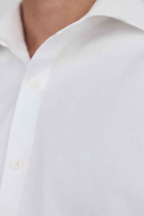 Pedro del Hierro Camisa de vestir lisa non iron + antimanchas Blanco