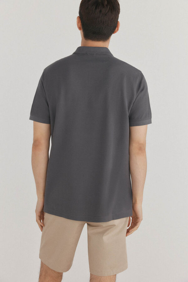 Pedro del Hierro Polo b&aacute;sico piqu&eacute; Gris