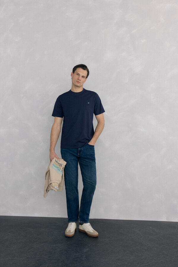 Pedro del Hierro Camiseta b&aacute;sica Azul