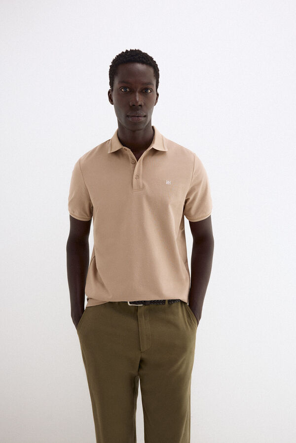 Pedro del Hierro Polo tips Beige
