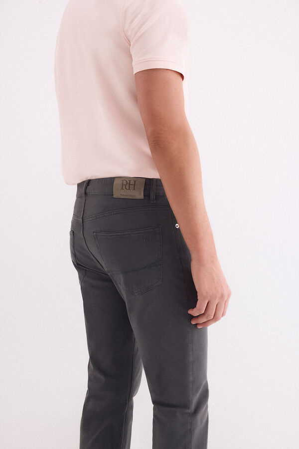 Pedro del Hierro Pantal&oacute;n 5 bolsillos slim Gris