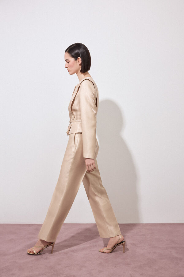 Pedro del Hierro Pantal&oacute;n smart dorado Amarillo