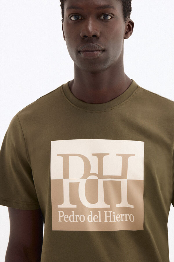 Pedro del Hierro Camiseta logo grande Verde