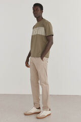 Pedro del Hierro Pantal&oacute;n premium chino ligero slim fit Beige
