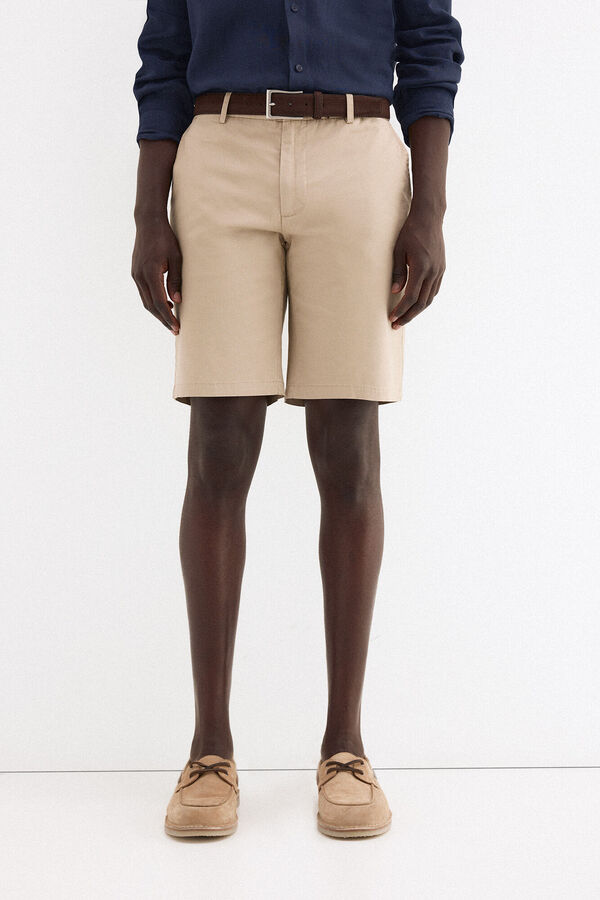 Pedro del Hierro Bermuda chino regular Beige